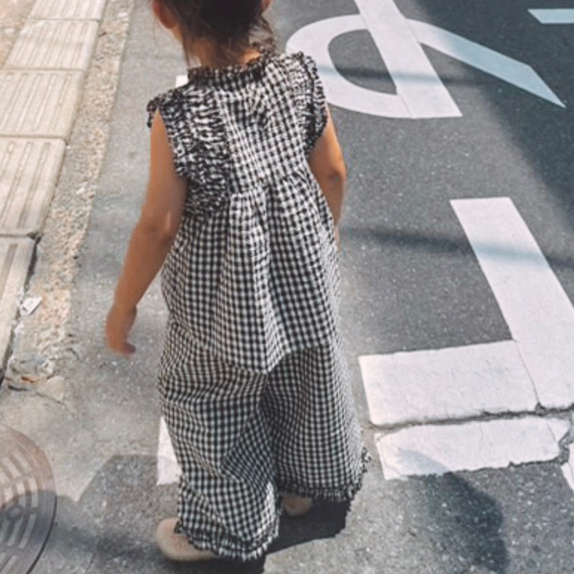 gingham check 3piece set up.