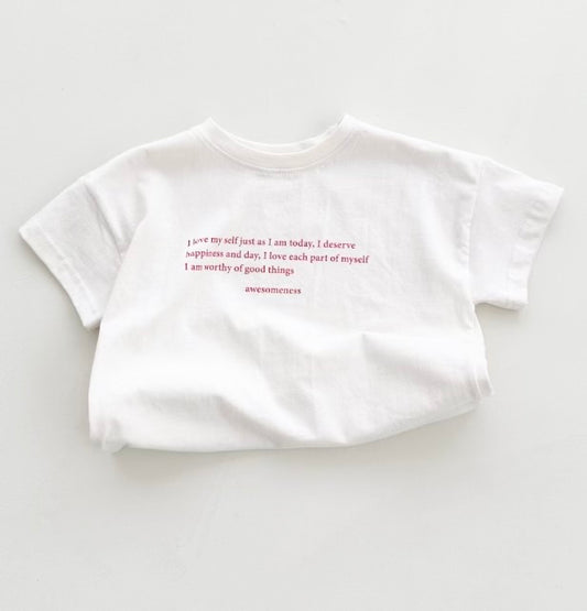 message print T-shirt